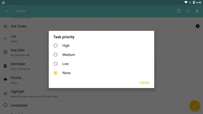 Tasks android App screenshot 3